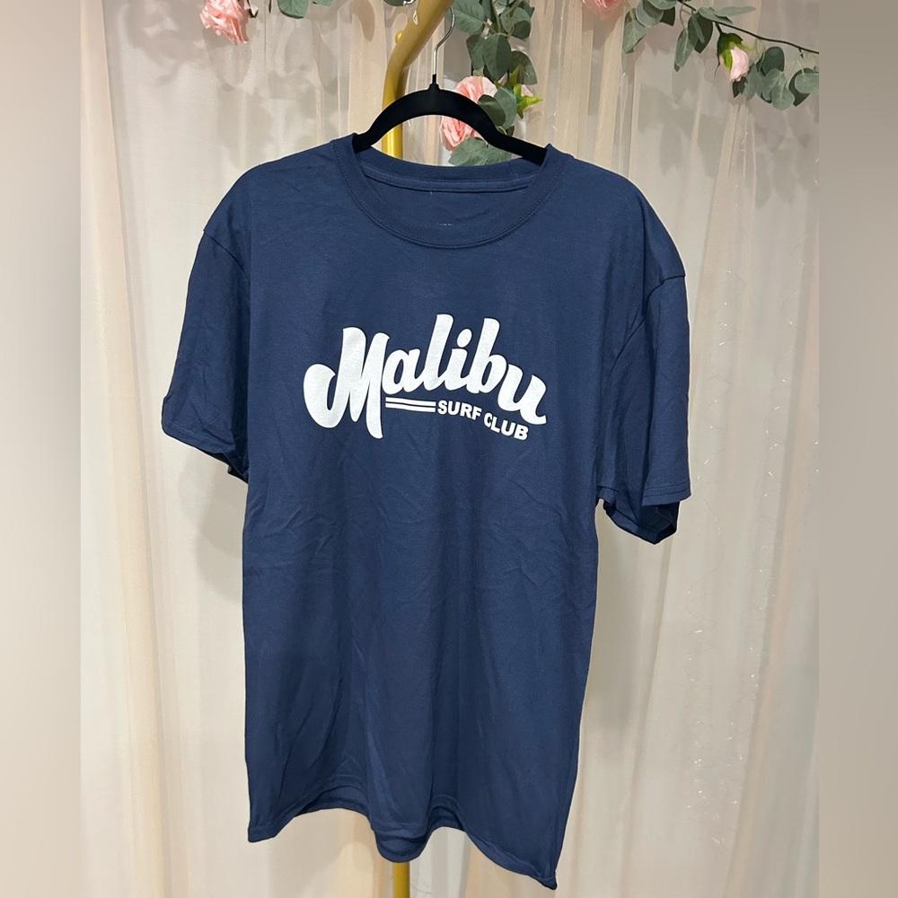 Malibu Surf Club Tee Blue Large New